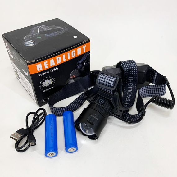 Ліхтар налобний 8505 WHITE LASER LED PM10-4TG (White+Yellow+Blue+Red) 2x18650 | Зображення 3