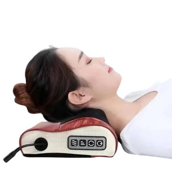 Подушка масажна для спини та шиї FG214 Червона