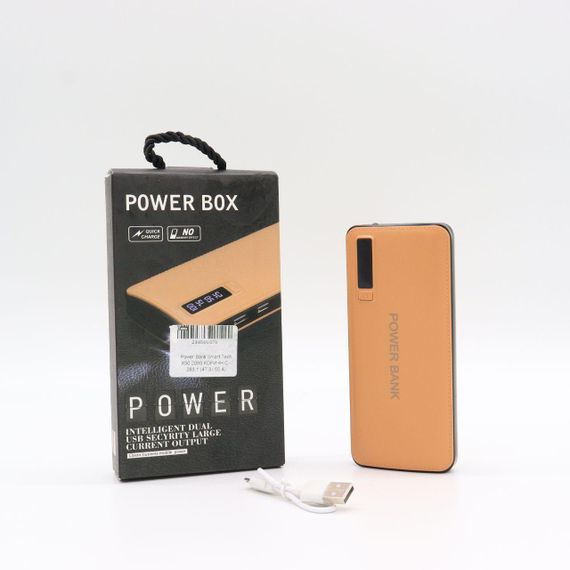 Повербанк на 6000mAh з ліхтариком, 3хUSB, Smart Tech X50, Помаранчевий / Портативний зовнішній акумулятор | Зображення 7