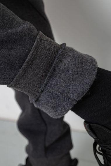 Спортивні штани чоловічі на флісі, колір темно-сірий, 244R41299 | Зображення 5