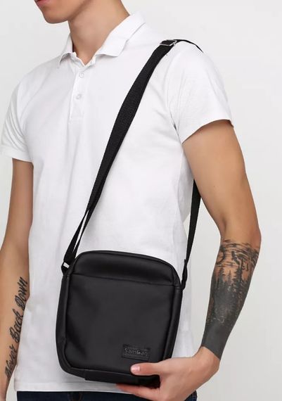 Чоловіча сумка месенджер Sambag Makros чорна 23 × 19 × 7 см (70220001m) | Зображення 2