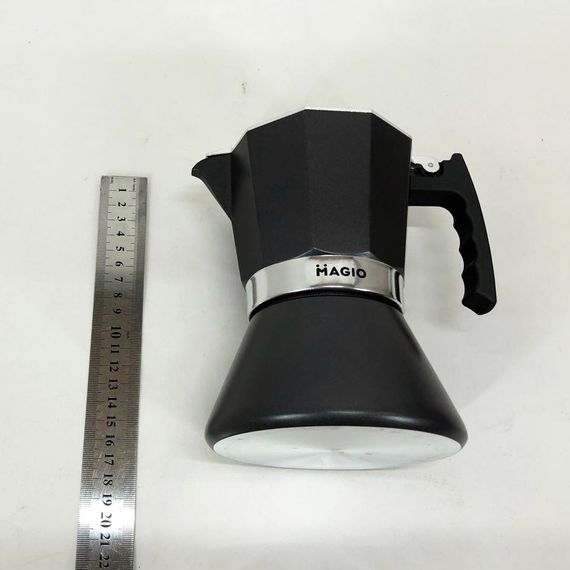 Гейзерная кофеварка Magio MG-1005, гейзерная кофеварка для плиты, кофеварка гейзерного типа, кофейник | Зображення 4