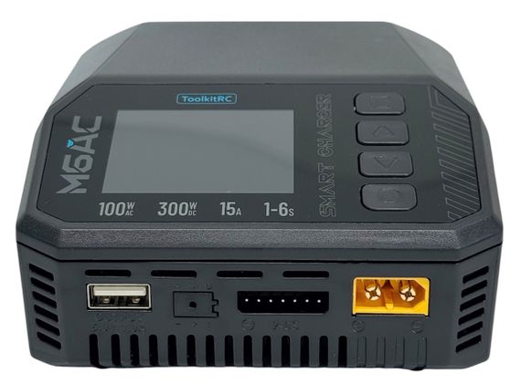 Зарядний пристрій ToolkitRC M6AC 300W з вбудованим блоком живлення для зарядки акумуляторів FPV дронів балансирний зарядник 6S | Зображення 3