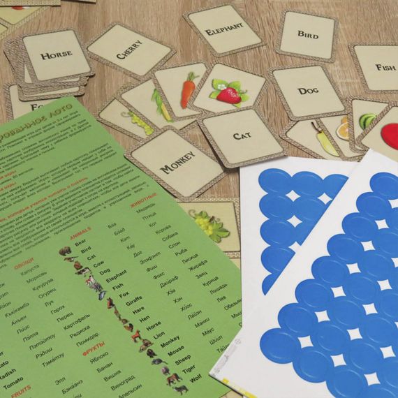 Навчальна настільна гра Лото "ENGLISH" 0796 ілюстрована | Зображення 3