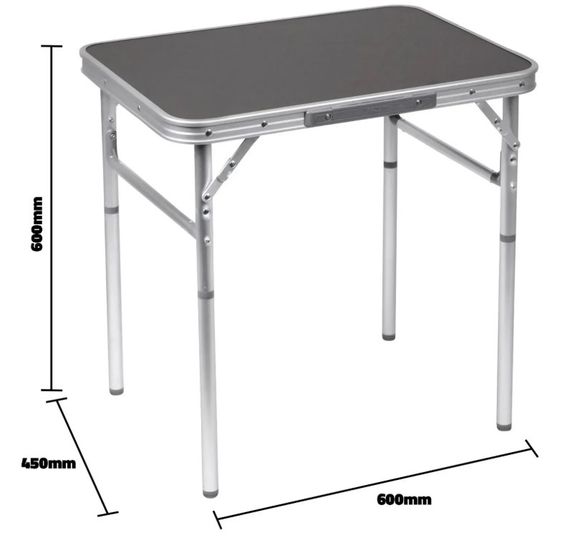 Стол Bo-Camp 60x45 cm Grey (1404385) (DAS303271) | Зображення 5