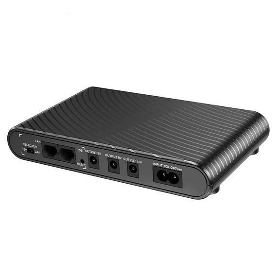 Джерело безперебійного живлення Hoco DB63 Portable DC UPS для роутерів 5V/9V/12V 10000 mAh Black | Зображення 7