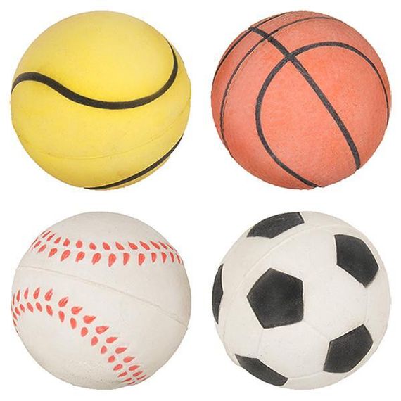 Flamingo Spongeball Sport фламинго игрушка для собак, спортивный мяч спонжбол, резина 6 см