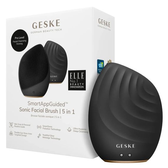 Електронна ультразвукова щітка для обличчя GESKE Sonic Facial Brush 5в1 gray