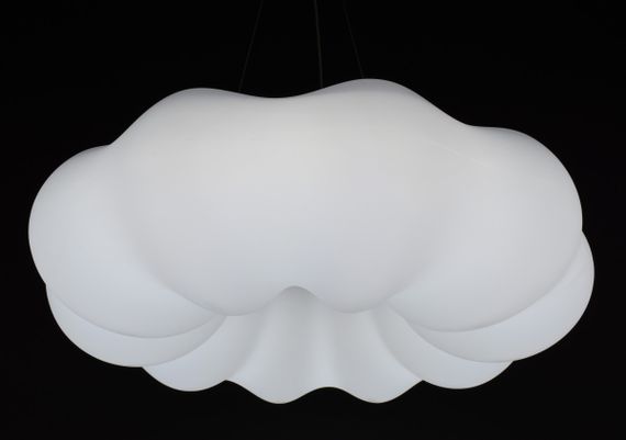 Люстра світлодіодна підвісна LED світильник для квартири на стелю лед 27241 Білий 40-140х65х65 см. | Зображення 5