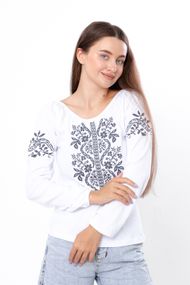 Вишиванка жіноча з довгим рукавом Носи своє 50 Білий (p-8509-84629)