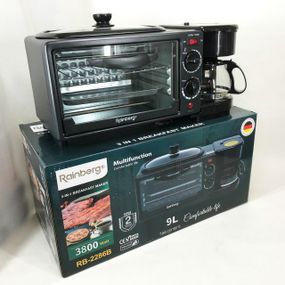 Духовка электрическая настольная для дачи Rainberg RB-2286B 3800 Вт, Электропечь ZL-305 гриль настольная