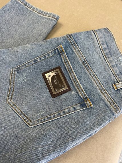 Джинси чоловічі Dolce Gabbana Light Blue світлі d072 | Зображення 2