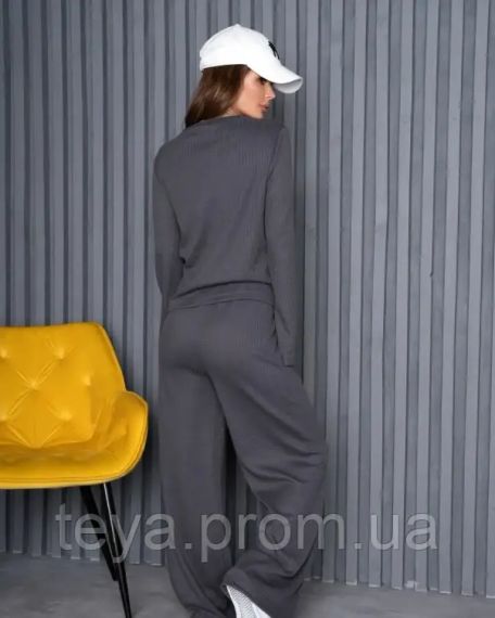 Спортивный костюм для женщин цвет серый размеры XL, L, S, M FI_008490 | Зображення 2