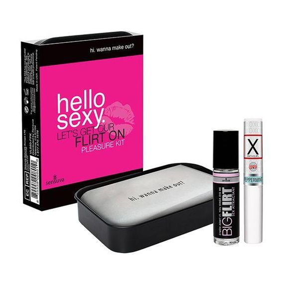 Подарунковий набір для флірту Sensuva Hello Sexy (стимулювальний бальзам для губ та феромони) Sex Aura