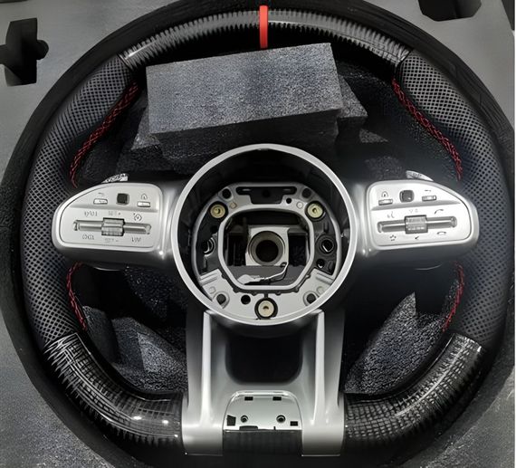 Кермо AMG 2018-Style (Карбон -2025 червоний, 3pin) для Mercedes AMG GT 4 X290 2018- рр