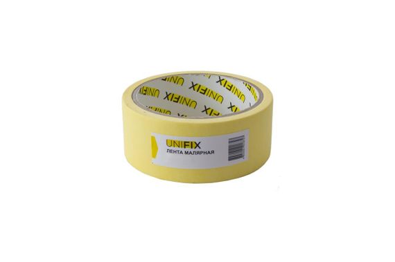 Лента малярная Unifix - 38 мм x 40 м желтая (MR-7830472) | Зображення 1