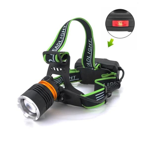 Led фонарь на голову Bailong BL-A7-P50, Наголовный фонарь Налобный для туризма рыбалки и охоты YQ-59 | Зображення 8