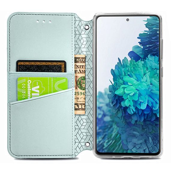 Кожаный чехол книжка GETMAN Mandala (PU) для Xiaomi Mi 10T Lite / Redmi Note 9 Pro 5G Штучна шкіра, Слот для візитки, Сірий | Зображення 4