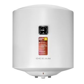 Водонагрівач Ocean FLAT 50 л, 1500 Вт, "мокрий" ТЕН, циліндричний, вертикальний, білий (RZRS 50M-5 ETWT ECO)