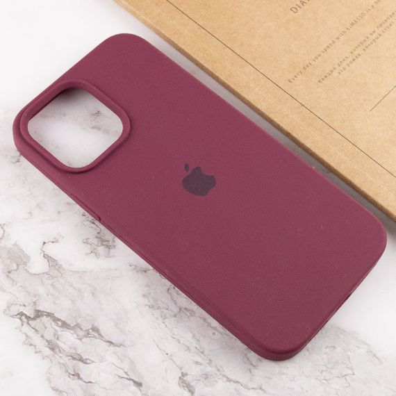 Чехол Silicone Case Full Protective (AA) для Apple iPhone 14 Plus (6.7") Бордовый / Plum | Зображення 4