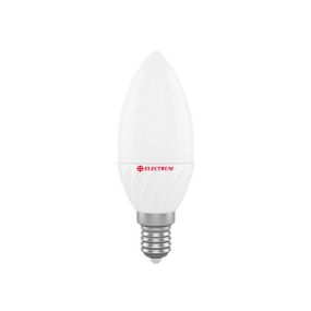 LED лампа E14 Electrum свеча 6W(520Lm) 4000K PA LC-12 АЛЮМОПЛАСТИКОВЫЙ КОРП. A-LC-0725