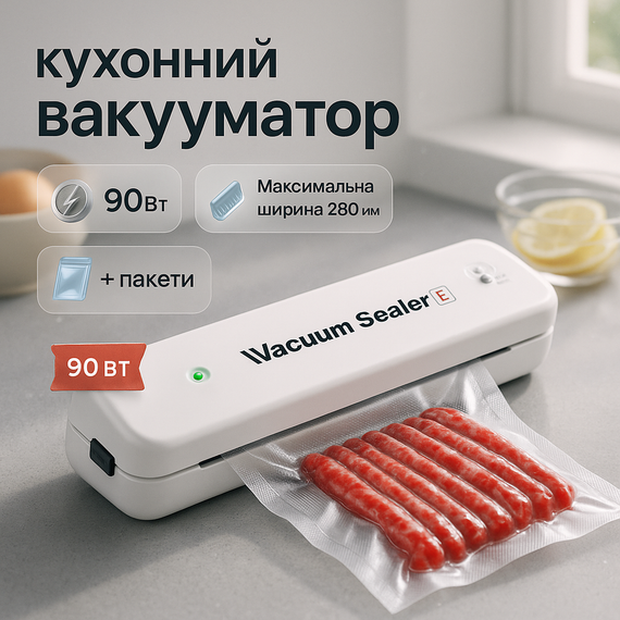Аппарат для вакуумной упаковки овощей VACUUM, Вакуумный запайщик для мяса Вакуумные приборы кухни IF-66