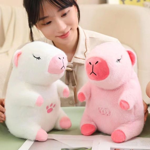 Інтерактивна дихаюча Капібара Snuggle Pulse CapyBuddy 30 см м'яка плюшева іграшка | Зображення 4