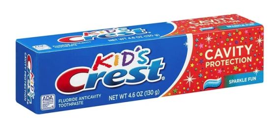 Детская гелевая зубная паста Crest Kid's Cavity Protection (Вкус Sparkle Fun) 130 г