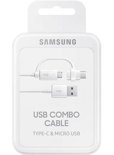 Кабель Samsung USB Combo Type-C &amp; Micro USB, 1.5m White (EP-DG930DWEGRU) | Зображення 2