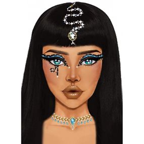 Наклейка с драгоценностями Leg Avenue Клеопатры Cleopatra face jewels sticker sexstyle