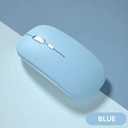 Мышка бесшумная компьютерная UGREEN перезаряжаемая Bluetooth Голубая | Зображення 1