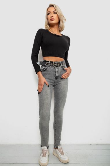 Джинси жіночі Skinny, колір сірий, 244R00624 | Зображення 1