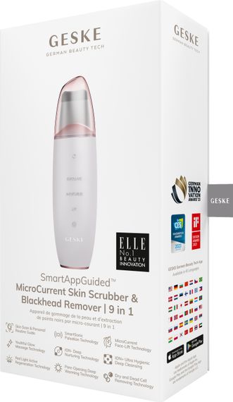 Мікрострумовий скрабер для шкіри та усунення чорних точок GESKE MicroCurrent Skin Scrubber&Blackhead Remover 9в1 starlight | Зображення 7