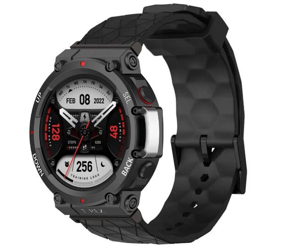 Ремінець Primolux Dimond силіконовий для годинника Xiaomi Amazfit T-Rex 2 (A2169 / A2170) - Black | Зображення 1