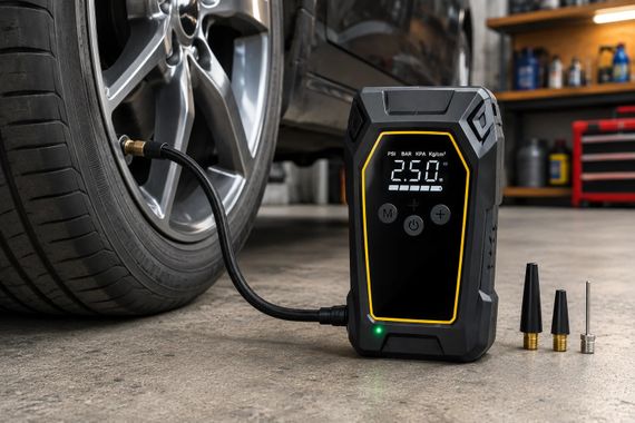 Пускозарядное устройство K5 4000A • Автомобильный Jump Starter 12V с компрессором 150 PSI, Power Bank 16000 мАч и LED-фонарем | Зображення 5
