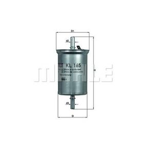 Фильтр топливный Mahle KL165