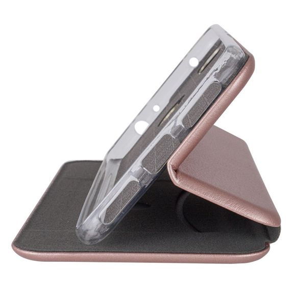 Шкіряний чохол (книжка) Classy для Xiaomi Redmi Note 8 / Note 8 2021 Слот для візитки, Rose Gold | Зображення 1