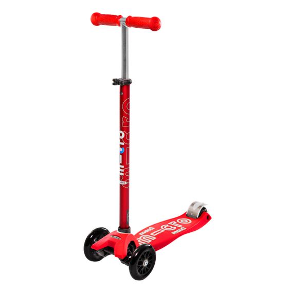 Дитячий самокат Deluxe red до 50 кг 3х колісний
