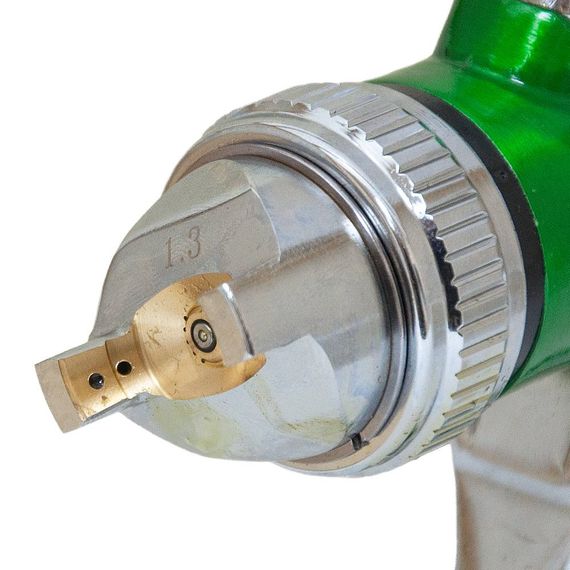 Фарборозпилювач Sigma HVLP 1.3 мм з верхнім баком 600 мл Green (6812101) | Зображення 4