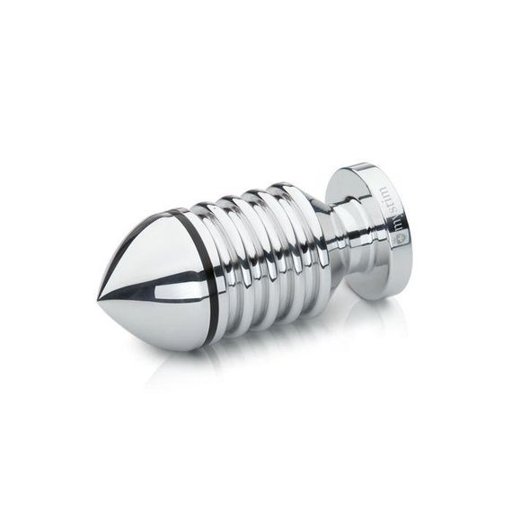 Металева анальна пробка Mystim Hector Helix L для електростимулятора, діаметр 5 см sexstyle | Зображення 1