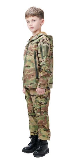 Костюм дитячий ARMY KIDS Скаут Soft-Shell теплий камуфляж Мультикам | Зображення 7