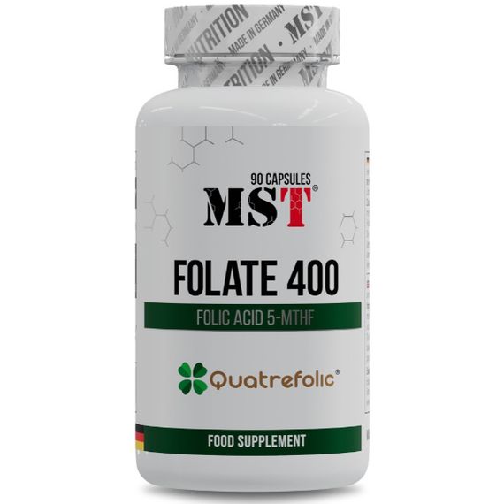 Вітамін B для спорту MST Nutrition Folate 400 Quatrefolic 90 Caps