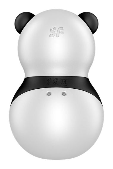 Вакуумный стимулятор с вибрацией Satisfyer Pocket Panda черно-белый, 8.9 см Sex Aura | Зображення 5