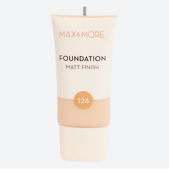 Тональний крем matt finish Max & More 126, 30 ml