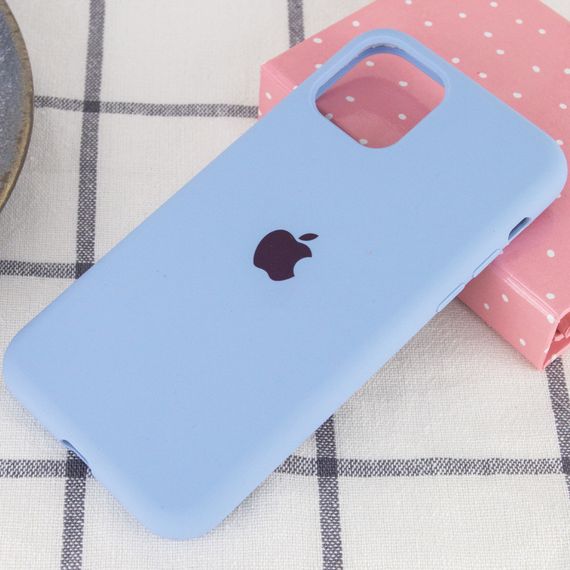 Чохол Silicone Case Full Protective (AA) для Apple iPhone 11 Pro Max (6.5") Блакитний / Lilac Blue | Зображення 1