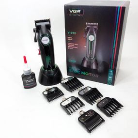 Аккумуляторная машинка-триммер для стрижки волос VGR, Триммер для сложной стрижки волос MX-15