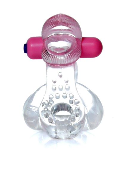 Ерекційне кільце - Tongue Vibro CockRing Clear sexstyle | Зображення 2