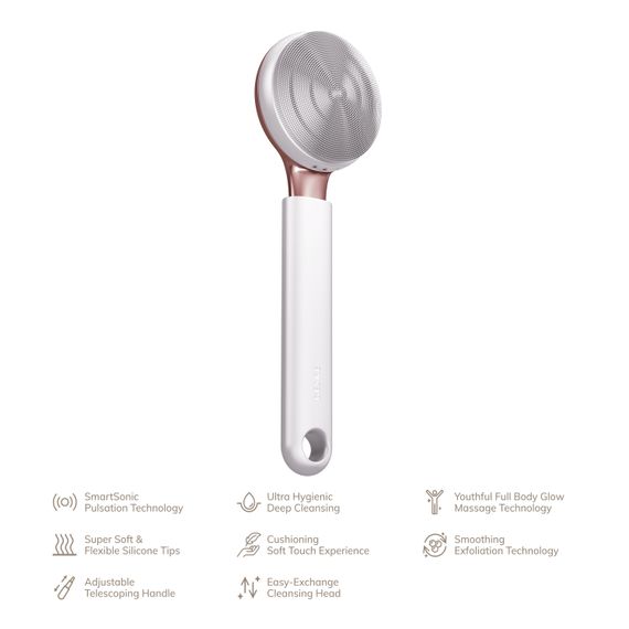 Ультразвукова щітка для всього тіла GESKE Sonic Full-Body Brush&Intensive Exfoliator 8в1 starlight | Зображення 1