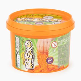 Кінетичний пісок "KidSand" KS-01-06 Danko Toys, банка 400г (4820186076387) Помаранчевий