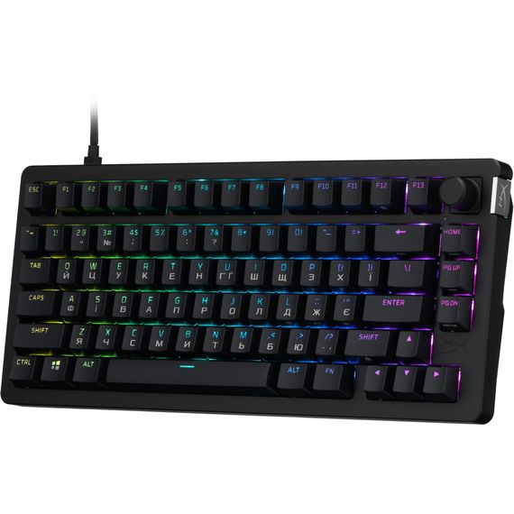 Клавіатура HyperX Alloy Rise 75 PBT HX Red USB UA Black (7G7A4AA) | Зображення 2